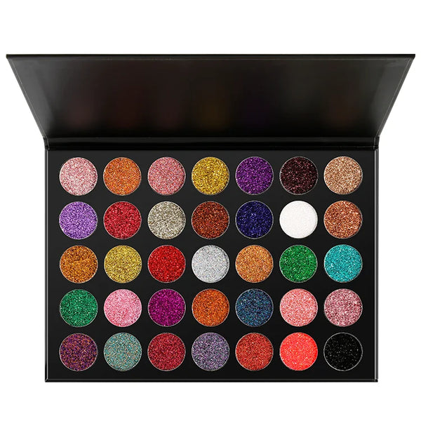 35 Colors Pressed Glitter Eyeshadow Palette