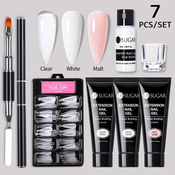 UR SUGAR 15ml Extension Nail Gel Set Full Manicure Kit