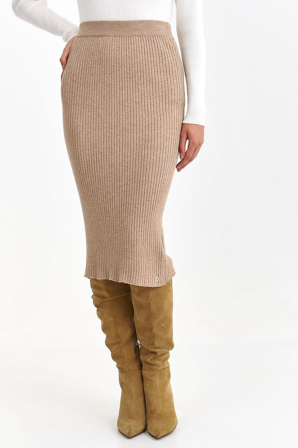 Top Secret Ribbed Pencil Skirt for Women