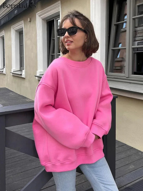 Bornladies Oversized Sweatshirt for Women