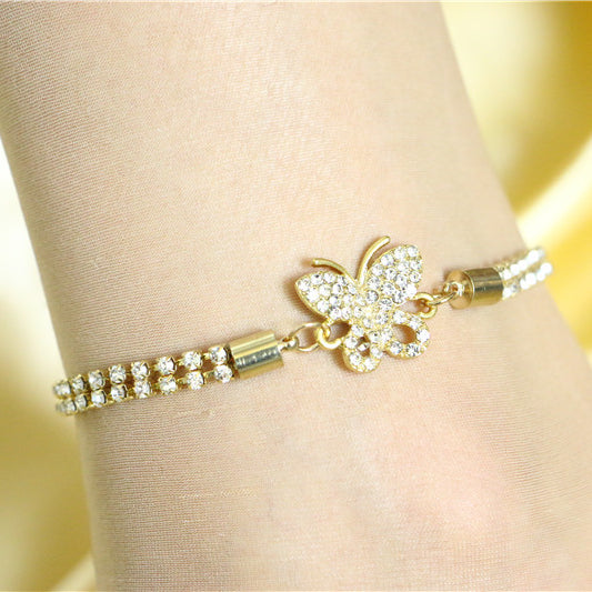 Bling Bling Butterfly Anklet