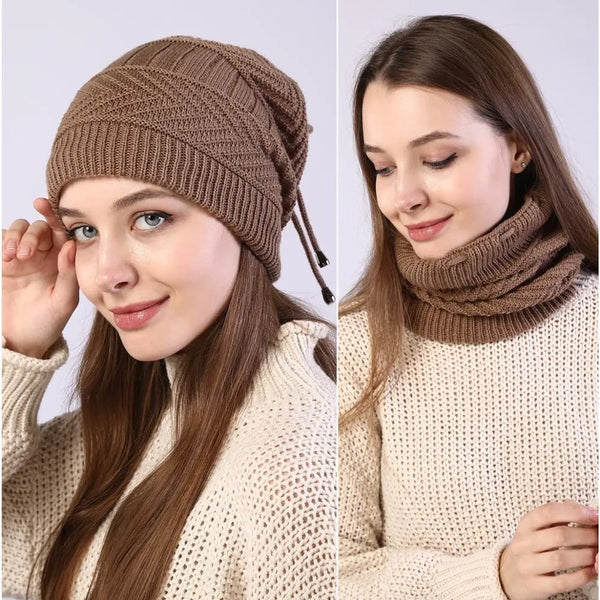 Stretchy Knitted Beanie for Women