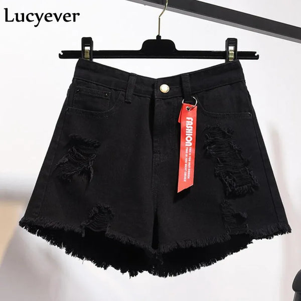 JMPRS Tassel Denim Shorts for Women