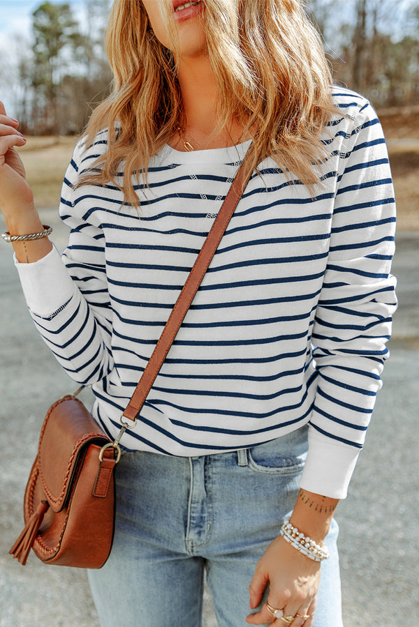 Hannah Striped Long Sleeved Top