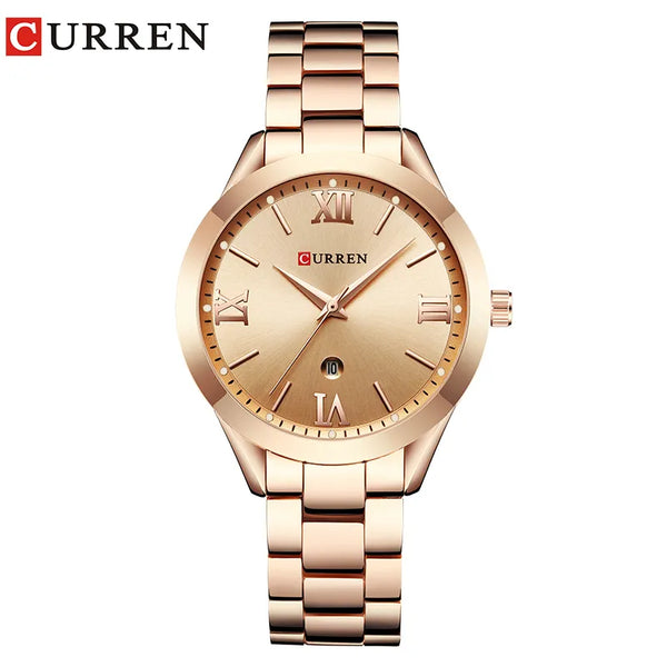 CURREN Women Stainless Steel Quartz Watch