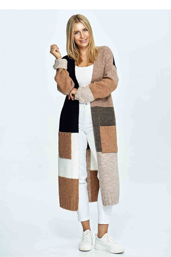 Multicolor Block Stripe Cardigan