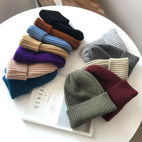 Candy Colors Women's Winter Knitted Hat